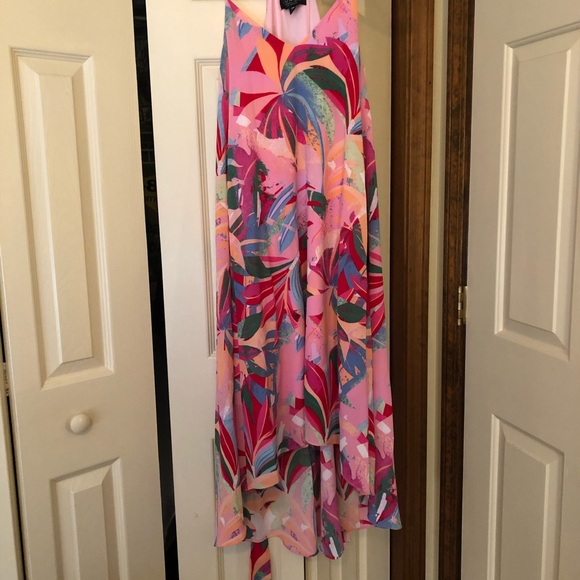 NWT Laundry by Shelli Segal Tropical Petite Midi Dress Size 10P - Picture 5 of 7